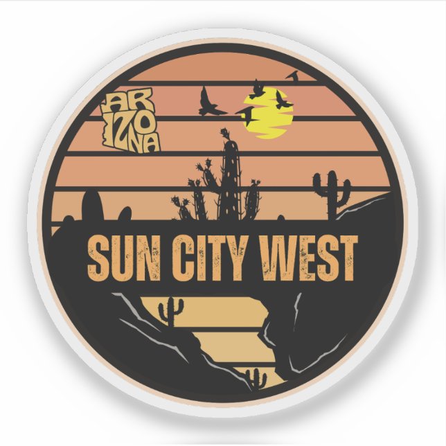 Sticker Sun City West, Arizona (Devant)