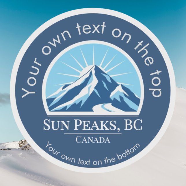 Sticker Sun Peaks British Columbia Canada  (Créateur téléchargé)