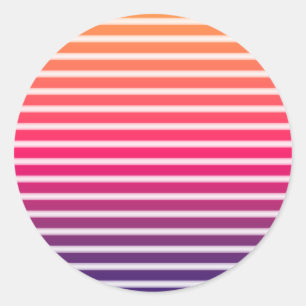 Sticker Sun Synthwave Style des années 80
