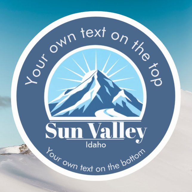 Sticker Sun Valley Idaho  station de ski usa  (Créateur téléchargé)