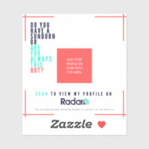 "Sunburn" - Cartes QR Vinyl