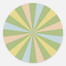 Sticker Sunburst du milieu du siècle : Charme rétr