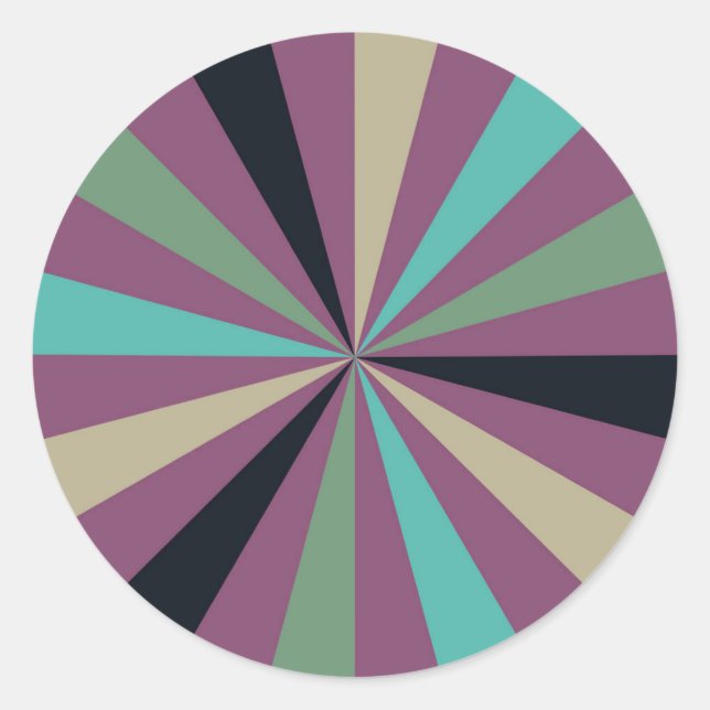 Sticker Sunburst moderne du milieu du siècle : cha (Devant)