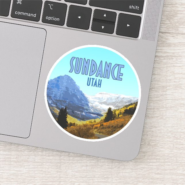 Sticker Sundance Utah Mountains Vintage (Détail)