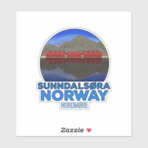 Sticker Sunndalsøra Nordmøre Norvège Classique