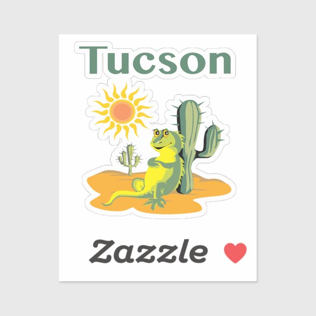 Sticker Sunny Vibes Tucson (Feuille)