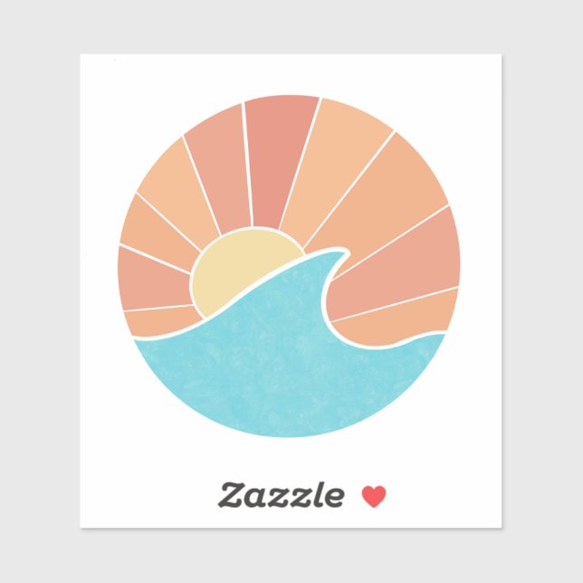 Sticker Sunset (Feuille)