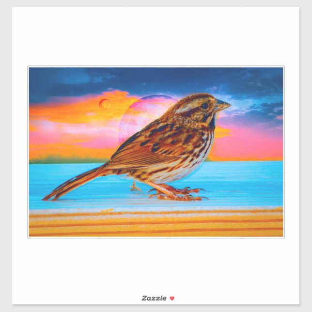 Sticker Sunset Melody (Feuille)