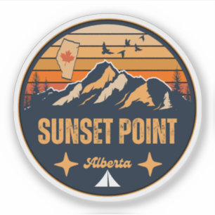 Sticker Sunset Point, Alberta