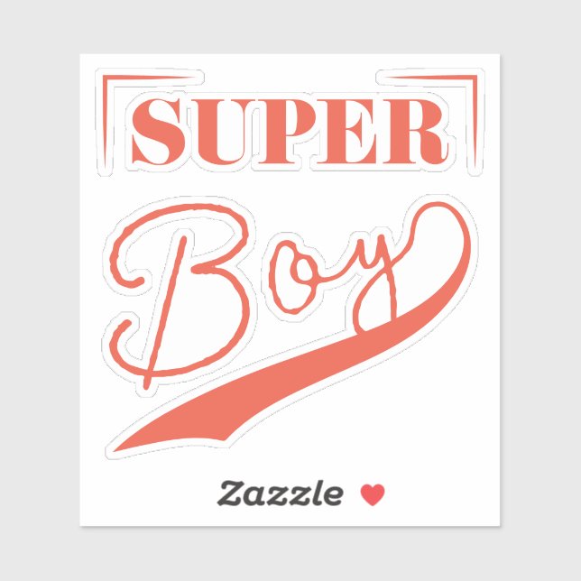 Sticker Super Boy (Feuille)