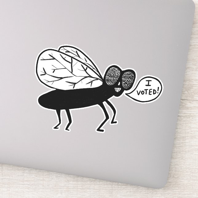 Sticker Super Fly dit que j'ai VOTÉ ! (Détail)