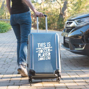 Sticker Super joueur de football a l'air de drôle de footb