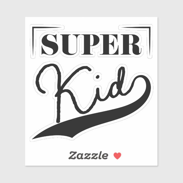 Sticker Super Kid (Feuille)