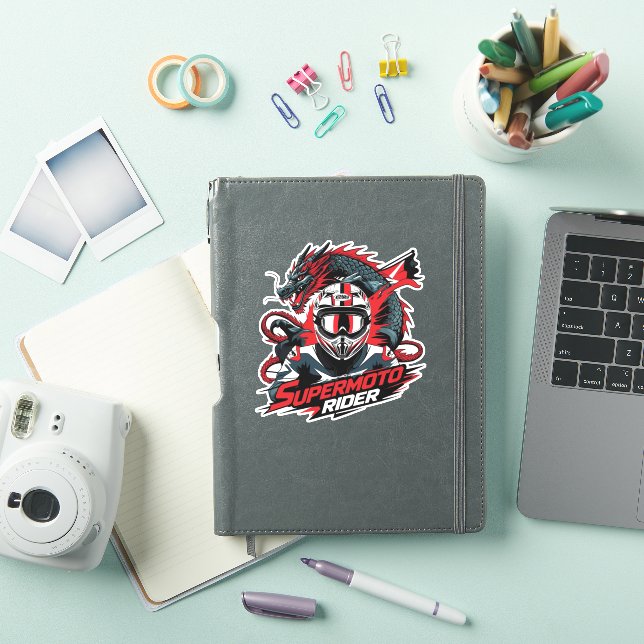 Sticker Super Moto Rider � Moto  (Couverture iPad)