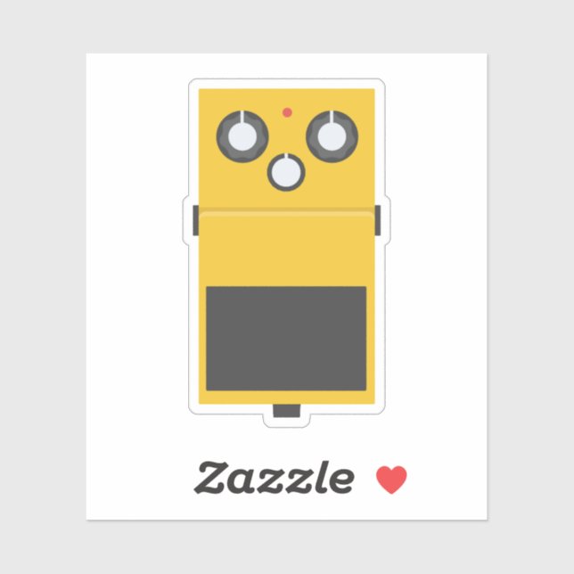 Sticker Super Overdrive Effect Pedal (Feuille)