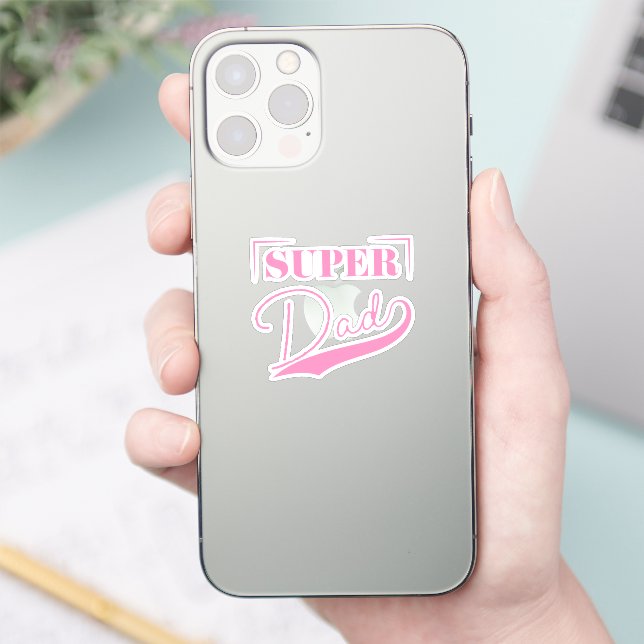 Sticker Super papa (Téléphone)