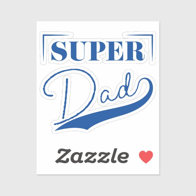 Sticker Super papa (Feuille)
