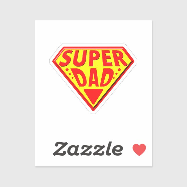 Sticker Super Papa - Bonne Fête des Pères (Feuille)