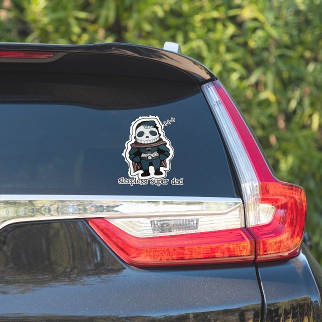 Sticker Super Papa sans daim (Côté voiture)