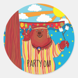 Sticker super rond ours