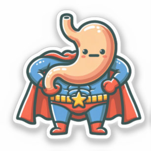Sticker Super Stomach