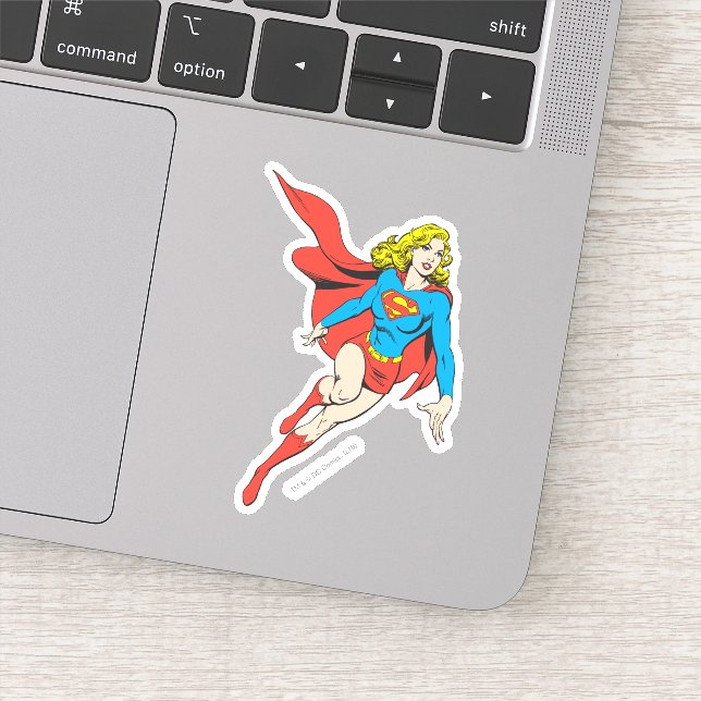 Sticker Supergirl en mouvement (Détail)