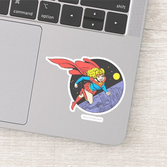 Sticker Supergirl Leaps in Space (Détail)