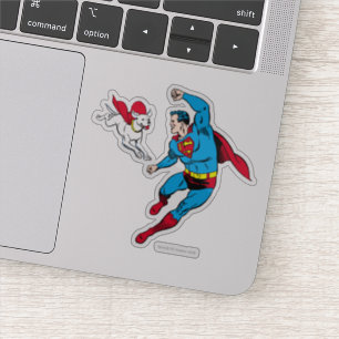 Sticker Superman et Krypto Flying