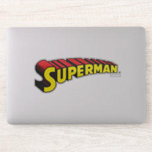 Sticker Superman   Logo de lettres rouges jaunes