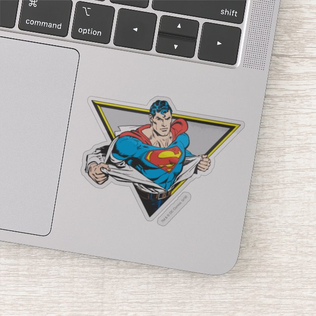 Sticker Superman révélé (Détail)