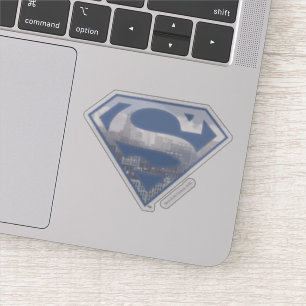 Sticker Superman S-Shield   Logo de la ville bleu clair