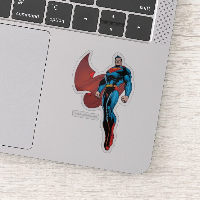 Sticker Superman Stands Haut (Détail)