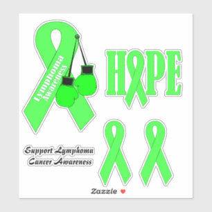 Sticker Support Lymphoma Cancer Sensibilisation autocollan