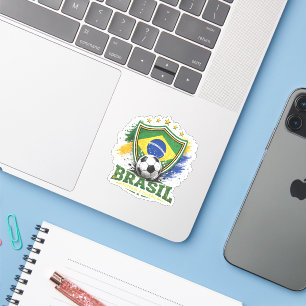 Sticker Supporter de football brésilien Brasil Football br