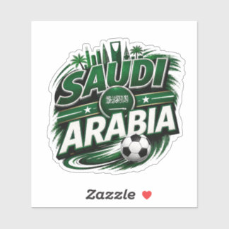 Sticker Supporter de football d'Arabie saoudite | Suppo de