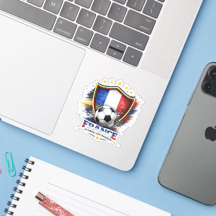 Sticker Supporter de Football Français Coupe du Monde de F