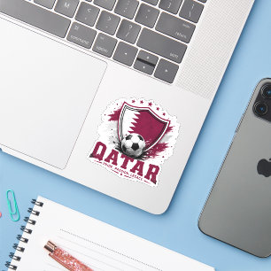 Sticker Supporter de football qatari Coupe du Monde de Foo