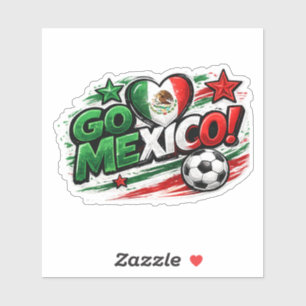 Sticker Supporteur de football GO MEXICO Fierté mexicain