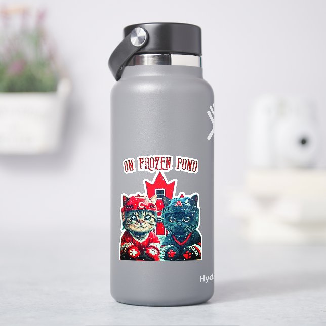 Sticker sur étang gelé (HydroFlask)