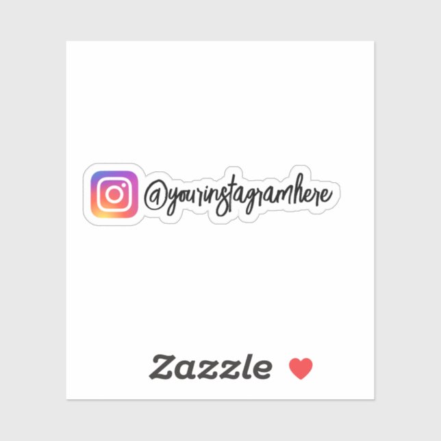 Sticker sur Instagram Social Media (Feuille)