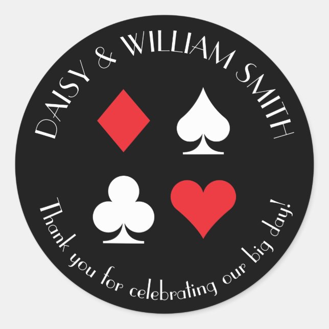 Sticker sur mesure Las Vegas Noir Rouge et Blanc (Devant)