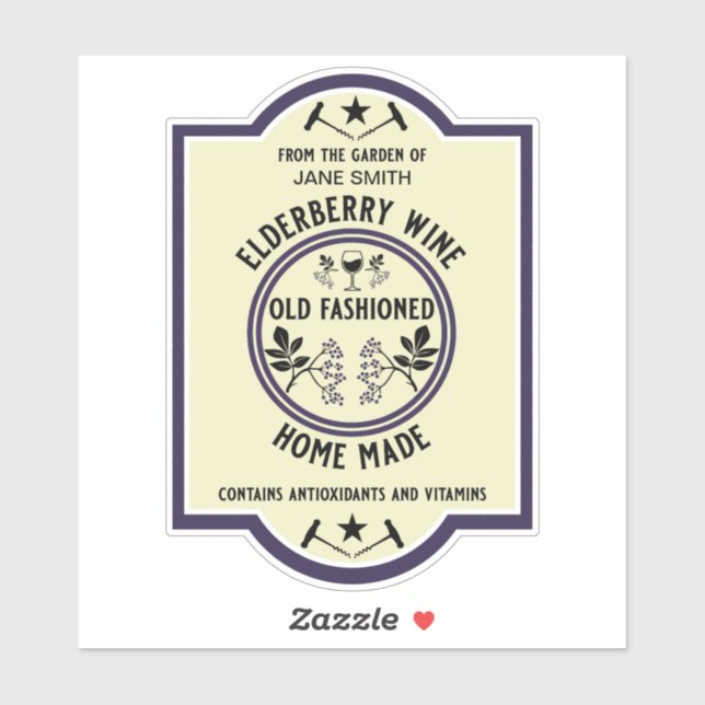 Sticker Sureau fait maison personnalisé (Feuille)