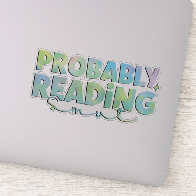 Sticker Sûrement en train de lire (Détail)