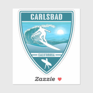 Sticker Surf Carlsbad Californie