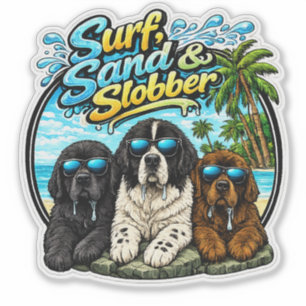 Sticker Surf Sable et Bave