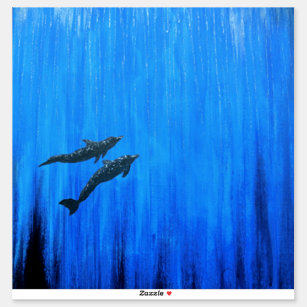 Sticker Surfaces des dauphins #1