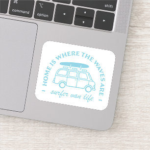 Sticker Surfer van life citations
