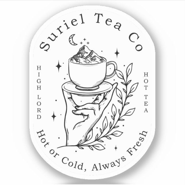 Sticker Suriel Tea Co Company ACOTAR Velaris 1WH1 (Devant)