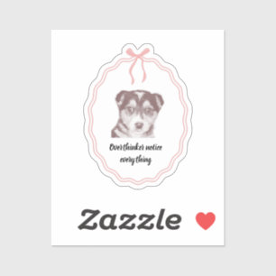 Sticker Surpenseurs Remarquent Tout Chien Mignon