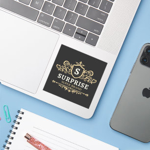 Sticker surprise super marque luxe mariage fête moderne b
